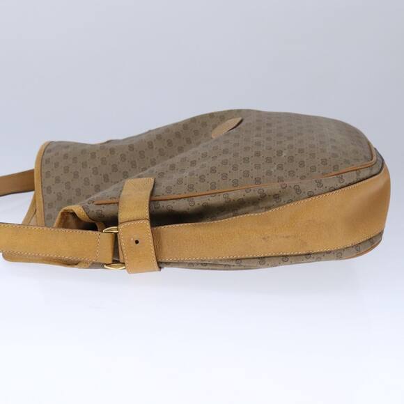 GUCCI Micro GG Supreme Shoulder Bag Pvc Beige Gold - Picture 4 of 12